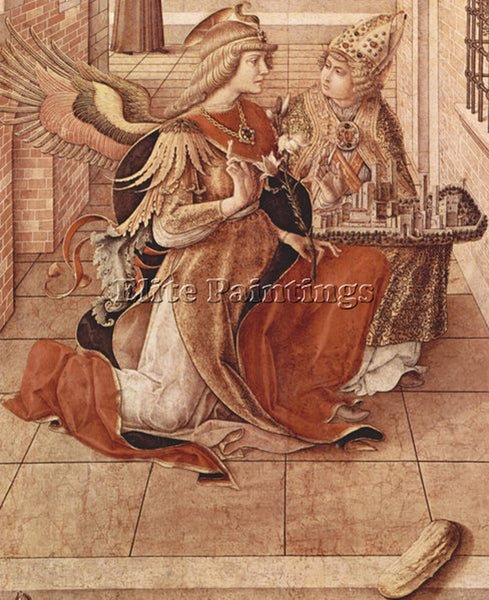 CARLO CRIVELLI CRIV6 ARTIST PAINTING REPRODUCTION HANDMADE OIL CANVAS REPRO WALL