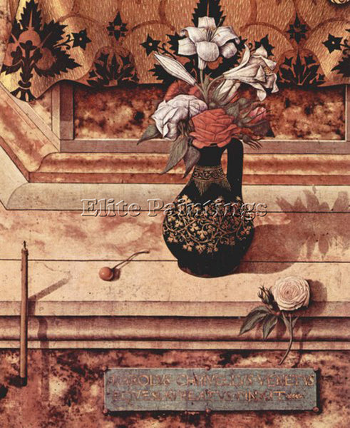 CARLO CRIVELLI CRIV7 ARTIST PAINTING REPRODUCTION HANDMADE OIL CANVAS REPRO WALL