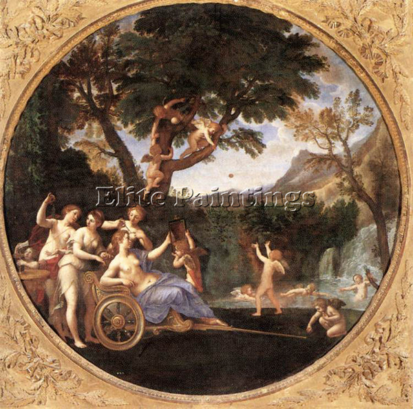 ITALIAN ALBANI FRANCESCO SPRING ARTIST PAINTING REPRODUCTION HANDMADE OIL CANVAS