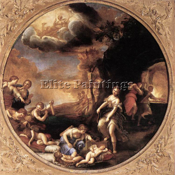 ITALIAN ALBANI FRANCESCO WINTER ARTIST PAINTING REPRODUCTION HANDMADE OIL CANVAS