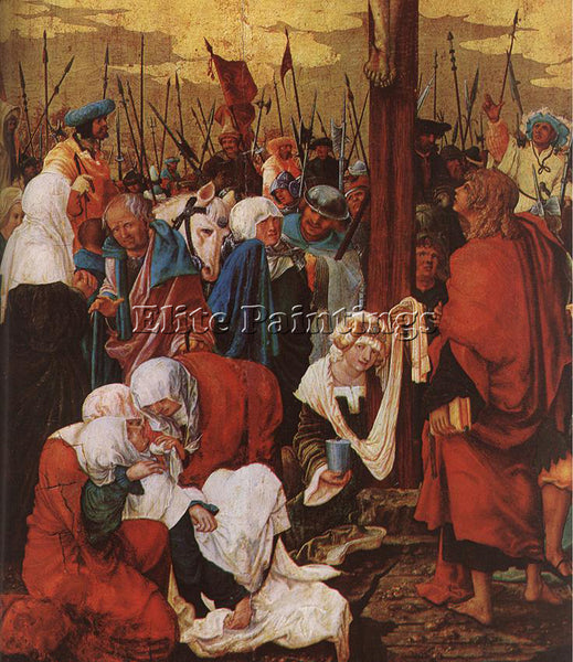ITALIAN ALSLOOT DENIS VAN CHRIST ON THE CROSS 1520 DETAIL 1 ARTIST PAINTING OIL