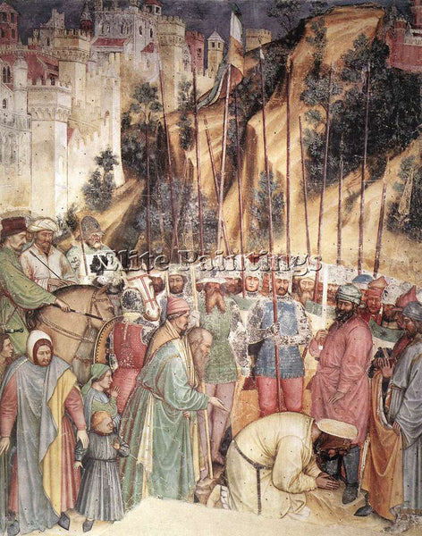 ITALIAN ALTICHIERO DA ZEVIO THE EXECUTION OF SAINT GEORGE ARTIST PAINTING CANVAS