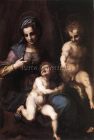 ANDREA DEL SARTO MADONNA AND CHILD WITH THE YOUNG ST JOHN ARTIST PAINTING CANVAS