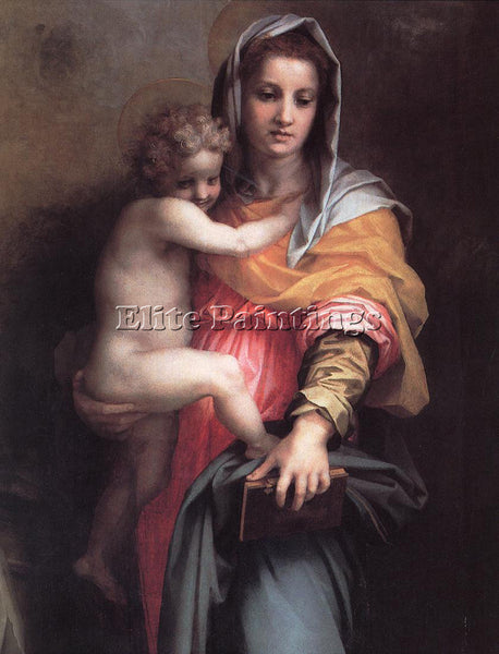 ANDREA DEL SARTO MADONNA OF THE HARPIES DETAIL ARTIST PAINTING REPRODUCTION OIL