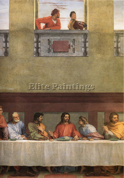 ANDREA DEL SARTO THE LAST SUPPER DETAIL ARTIST PAINTING REPRODUCTION HANDMADE