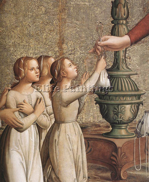 ITALIAN ANTONIAZZO ROMANO ANNUNCIATION DETAIL ARTIST PAINTING REPRODUCTION OIL