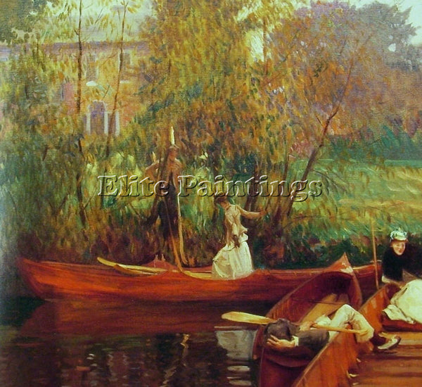 JOHN SINGER SARGENT A BOATING PARTY ARTIST PAINTING REPRODUCTION HANDMADE OIL