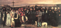 GUSTAVE COURBET A BURIAL AT ORNANS ARTIST PAINTING REPRODUCTION HANDMADE OIL ART