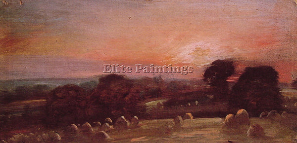 JOHN CONSTABLE A HAYFIELD AT EAST BERGHOLT ARTIST PAINTING REPRODUCTION HANDMADE