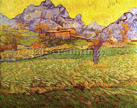 VAN GOGH A MEADOW IN THE MOUNTAINS LE MAS DE SAINT PAUL ARTIST PAINTING HANDMADE