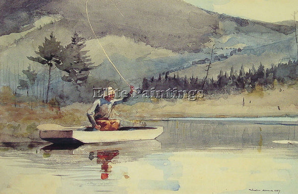 WINSLOW HOMER A QUIET POOL ON A SUNNY DAY ARTIST PAINTING REPRODUCTION HANDMADE