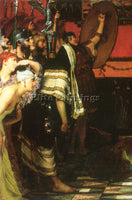 ALMA-TADEMA A ROMAN CONQUEROR DETAIL 1  ARTIST PAINTING REPRODUCTION HANDMADE