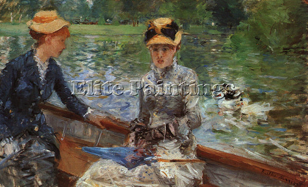 BERTHE MORISOT A SUMMERS DAY ARTIST PAINTING REPRODUCTION HANDMADE CANVAS REPRO
