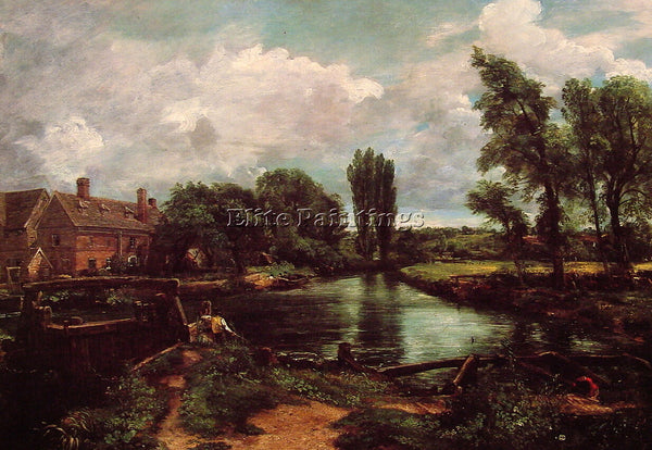JOHN CONSTABLE A WATER MILL ARTIST PAINTING REPRODUCTION HANDMADE OIL CANVAS ART