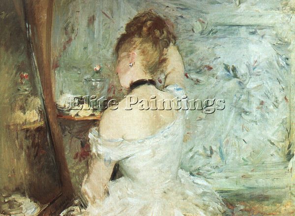 BERTHE MORISOT A WOMAN AT HER TOILETTE ARTIST PAINTING REPRODUCTION HANDMADE OIL