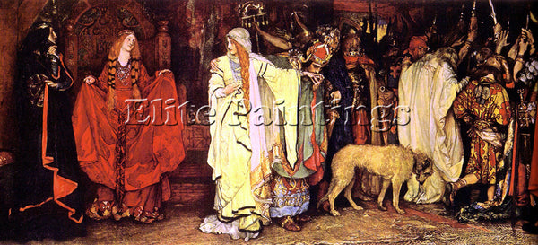 AMERICAN ABBEY AUSTIN EDWIN KING LEAR CORDELIA S FAREWELL ARTIST PAINTING CANVAS - Oil Paintings Gallery Repro