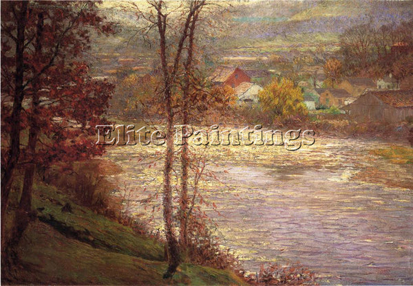 AMERICAN ADAMS JOHN OTTIS MORNING ON THE WHITEWATER BROOKILLE INDIANA ARTIST OIL - Oil Paintings Gallery Repro