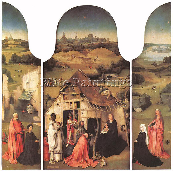 HIERONYMUS BOSCH ADORATION OF THE MAGI1 ARTIST PAINTING REPRODUCTION HANDMADE