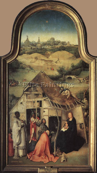 HIERONYMUS BOSCH ADORATION OF THE MAGI2 ARTIST PAINTING REPRODUCTION HANDMADE