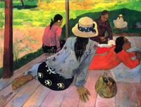 GAUGUIN AFTERNOON QUIET HOUR ARTIST PAINTING REPRODUCTION HANDMADE CANVAS REPRO