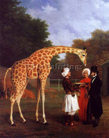 SWISS AGASSE JACQUES LAURENT THE NUBIAN GIRAFFE ARTIST PAINTING REPRODUCTION OIL
