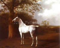 SWISS AGASSE JACQUES LAURENT WHITE HORSE IN PASTURE ARTIST PAINTING REPRODUCTION