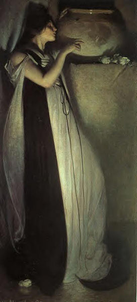 JOHN WHITE ALEXANDER ISABELLA AND THE POT OF BASIL ARTIST PAINTING REPRODUCTION