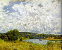 ITALIAN ALFRED SISLEY SEINE ARTIST PAINTING REPRODUCTION HANDMADE OIL CANVAS ART