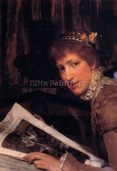 SIR LAWRENCE ALMA-TADEMA  INTERRUPTED ARTIST PAINTING REPRODUCTION HANDMADE OIL