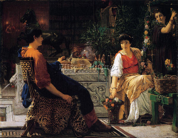 SIR LAWRENCE ALMA-TADEMA  PREPARATIONS FOR THE FESTIVITIES ARTIST PAINTING REPRO