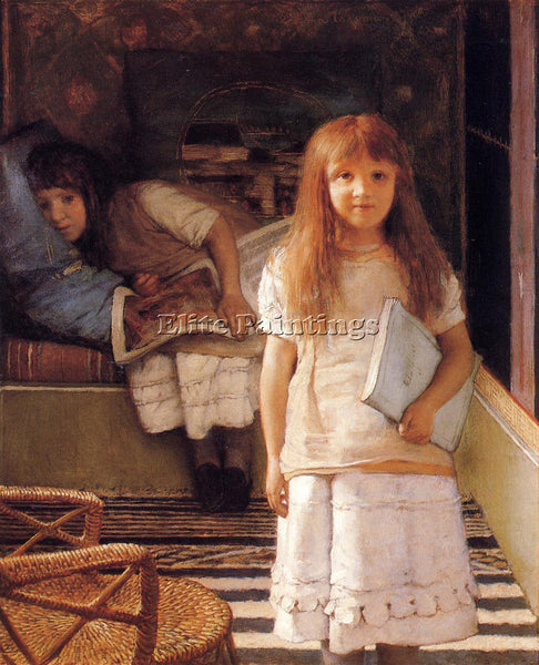 SIR LAWRENCE ALMA-TADEMA  THIS IS OUR CORNER LAURENSE AND ANNA  ARTIST PAINTING