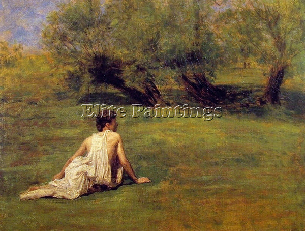 THOMAS EAKINS AN ARCADIAN ARTIST PAINTING REPRODUCTION HANDMADE OIL CANVAS REPRO