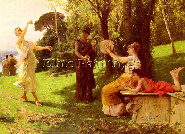 FEDERICO ANDREOTTI THE DANCE ARTIST PAINTING REPRODUCTION HANDMADE CANVAS REPRO
