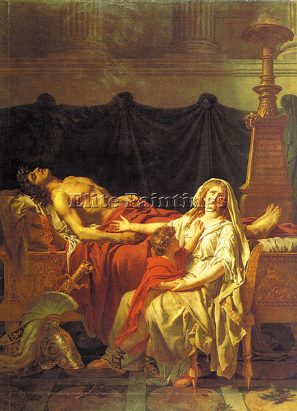 JACQUES-LOUIS DAVID ANDROMACHE MOURNING HECTOR CGF ARTIST PAINTING REPRODUCTION