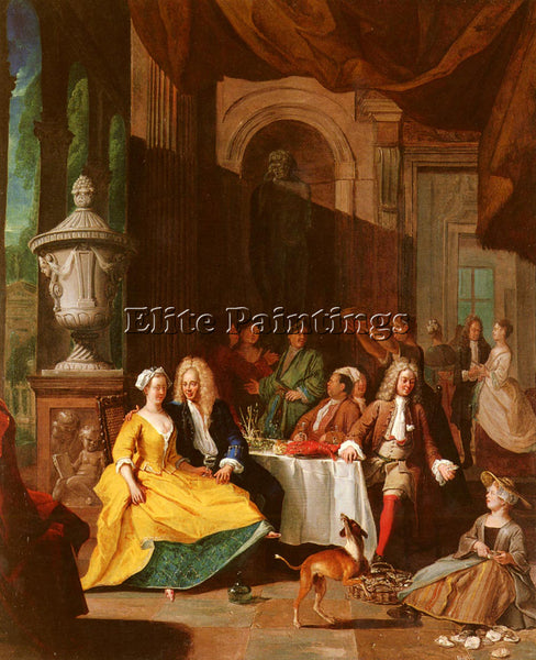 FRENCH ANGELLIS PIETER GENTLEMAN AT TABLE ARTIST PAINTING REPRODUCTION HANDMADE