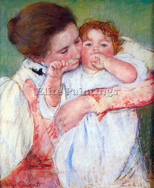 MORISOT ANNE KLEIN FROM THE MOTHER EMBRACES BY CASATT ARTIST PAINTING HANDMADE