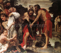 ANNIBALE CARRACCI THE BAPTISM OF CHRIST ARTIST PAINTING REPRODUCTION HANDMADE