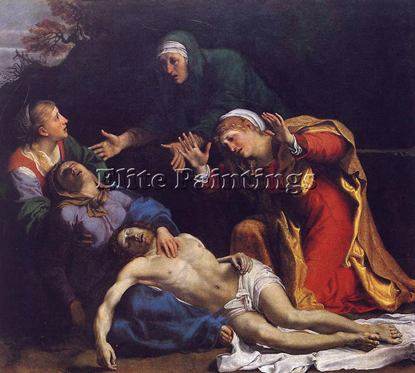 ANNIBALE CARRACCI LAMENTATION OF CHRIST ARTIST PAINTING REPRODUCTION HANDMADE