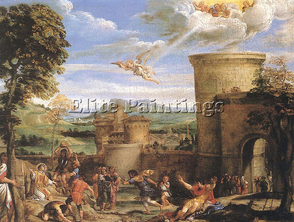 ANNIBALE CARRACCI THE MARTYRDOM OF ST STEPHEN ARTIST PAINTING REPRODUCTION OIL