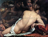 ANNIBALE CARRACCI VENUS WITH A SATYR AND CUPIDS 1 ARTIST PAINTING REPRODUCTION