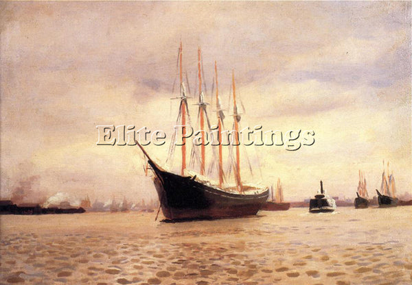 THOMAS POLLOCK ANSCHUTZ ON THE DELAWARE AT TACONY ARTIST PAINTING REPRODUCTION