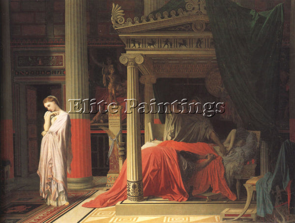 JEAN-AUGUSTE DOMINIQUE INGRES ANTIOCHUS AND STRATONICE ARTIST PAINTING HANDMADE