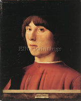 ANTONELLO DA MESSINA PORTRAIT OF A MAN 1474 2 ARTIST PAINTING REPRODUCTION OIL