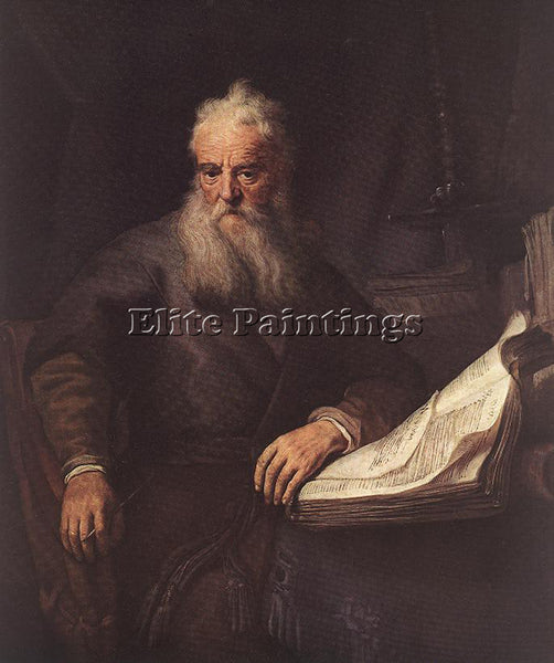 REMBRANDT APOSTLE PAUL PG ARTIST PAINTING REPRODUCTION HANDMADE OIL CANVAS REPRO