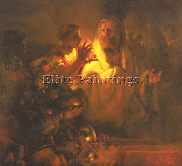 REMBRANDT APOSTLE PETER DENIED CHRIST ARTIST PAINTING REPRODUCTION HANDMADE OIL