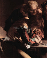 CARAVAGGIO APPEALS OF ST MATTHEW DETAIL 1 ARTIST PAINTING REPRODUCTION HANDMADE