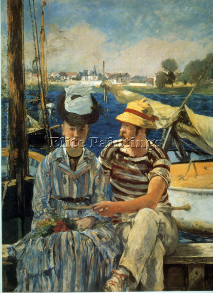 MANET ARGENTEUIL ARTIST PAINTING REPRODUCTION HANDMADE OIL CANVAS REPRO WALL ART