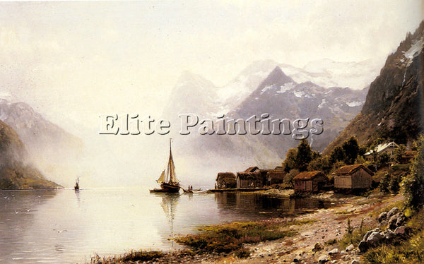 SWEDEN ASKEVOLD ANDERS NORWEGIAN FJORD WITH SNOW CAPPED MOUNTAINS ARTIST CANVAS