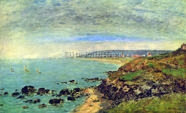 BOUDIN ATLANTIC COAST NEAR BENERVILLE BY BOUDIN ARTIST PAINTING REPRODUCTION OIL