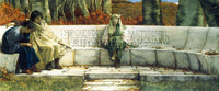 ALMA-TADEMA AUTUMN DETAIL ARTIST PAINTING REPRODUCTION HANDMADE OIL CANVAS REPRO